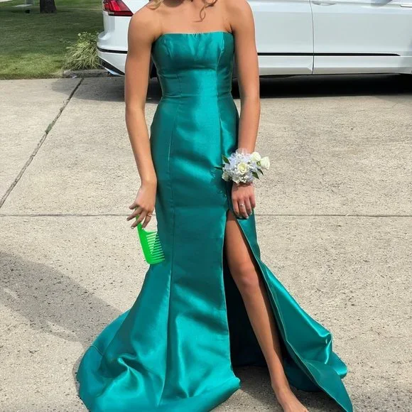 Sherri Hill | Dresses | Sherri Hill Taffeta Long Mermaid Dress With Train |  Poshmark